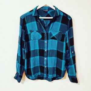 Rock & Republic Plaid Button Down Shirt